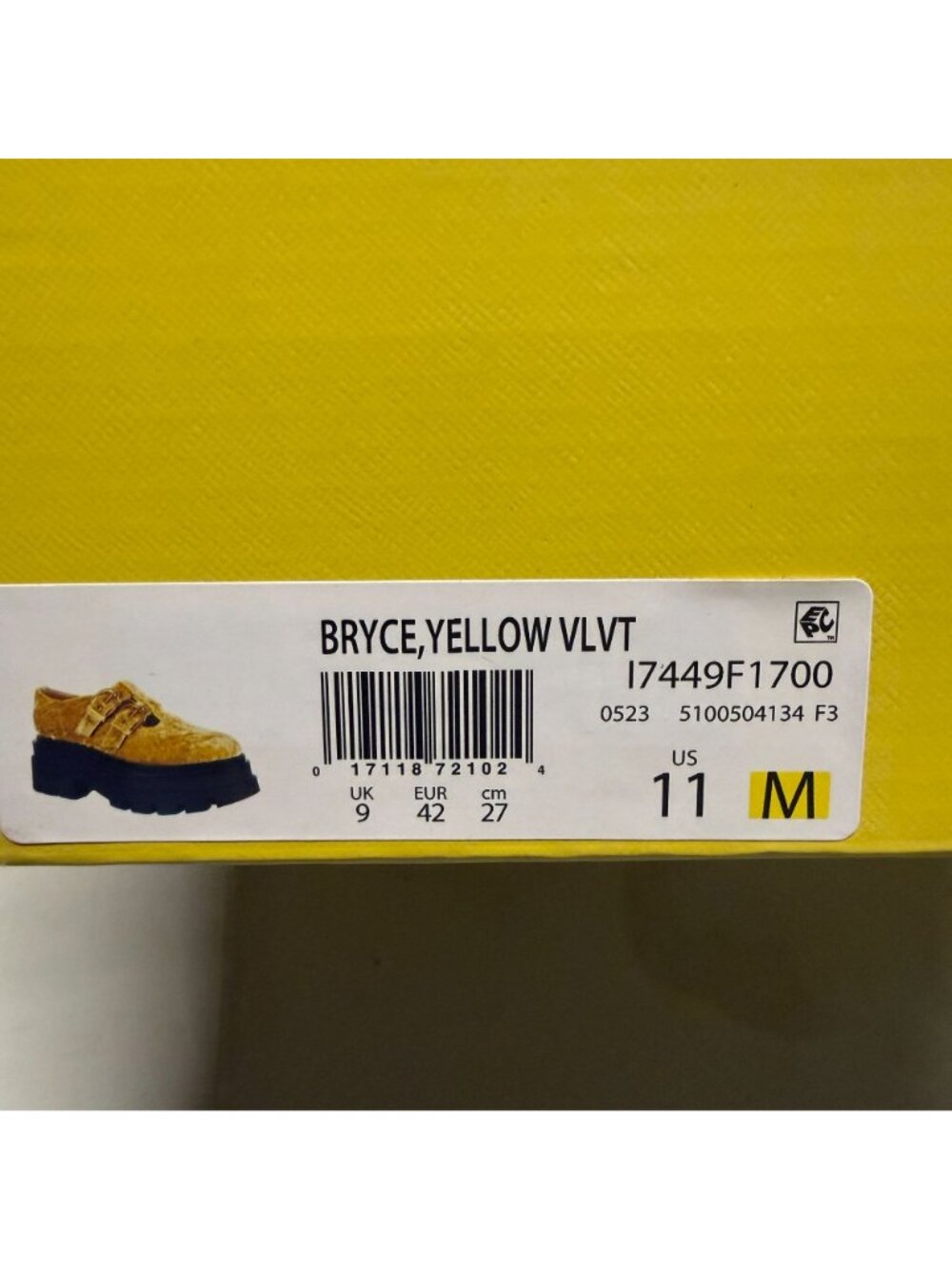 Circus Ny Women's Bryce T-Strap Platform Loafers Yellow Size 11 NEW - Picture 6 of 6